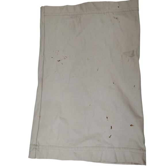 Dri-Dukeee Beige Gaiter – Approx. 12.5" x 10", Issued, Solid Build w/ Stains - Picture 1 of 4